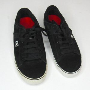 DC Low Suede Skateboarding Sneakers Sport Shoe Black /white